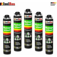 Pistolenschaum 5 x 750 ml Montageschaum von ISOLBAU