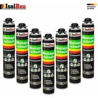Isolbau - Pistolenschaum 7 x 750 ml Montageschaum 1K hohe Qualität PU-Schaum von ISOLBAU