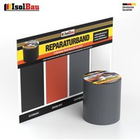 Isolbau - Reparaturband 10m Selbstklebendes Bitumenband Aluband Dachdeckerband Butylband Farbe: Anthrazit Breite: 300mm von ISOLBAU