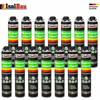 Isolbau - Pistolenschaum 14 Dose x 750 ml Montageschaum 1 k Bauschaum hohe Qualität von ISOLBAU