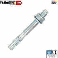 Isolbau - Schwerlastanker eta Verzinkt Stahl M8 - M20 Bolzenanker Schwerlastdübel Menge: 1 Stück Abmessungen: Stahlanker M10 x 75mm von ISOLBAU