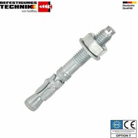 Isolbau - Schwerlastanker eta Verzinkt Stahl M8 - M20 Bolzenanker Schwerlastdübel Menge: 1 Stück Abmessungen: Stahlanker M8 x 65mm Isolbau - Schwerlastanker eta Verzinkt Stahl M8 - M20 Bolzenanker Schwerlastdübel Menge: 1 Stück Abmessungen: Stahlanker M8 x 65mm von ISOLBAU