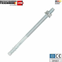 Isolbau - Schwerlastanker eta Verzinkt Stahl M8 - M20 Bolzenanker Schwerlastdübel Menge: 50 Stück Abmessungen: Stahlanker M10 x 170mm von ISOLBAU