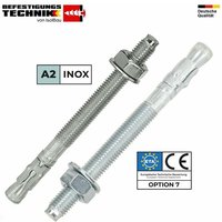 Isolbau - Schwerlastanker M8 - M20 Verzinkt Stahl Edelstahl Bolzenanker Schwerlastdübel Menge: 1 Stück Größe: M12 x 140mm Artikel: Stahlanker eta von ISOLBAU