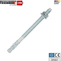 Isolbau - Schwerlastanker M8 - M20 Verzinkt Stahl Edelstahl Schwerlastdübel Bolzenanker Menge: 10 Stück Artikel: Stahlanker eta (Verzinkt Stahl) von ISOLBAU
