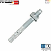 Schwerlastanker eta Verzinkt Stahl M8 - M20 Bolzenanker Schwerlastdübel Abmessungen: Stahlanker M20 x 170mm Menge: 25 Stück Schwerlastanker eta Verzinkt Stahl M8 - M20 Bolzenanker Schwerlastdübel Abmessungen: Stahlanker M20 x 170mm Menge: 25 Stück von ISOLBAU