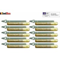 Isolbau - Set 10x Verbundankerpatrone M12 + Ankerstange M12 x160mm Verzinkt eta Zulassung von ISOLBAU