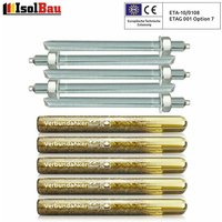 Isolbau - Set 5x Verbundankerpatrone M24 + Ankerstange M24 x300mm Verz. eta Mörtelpatrone von ISOLBAU