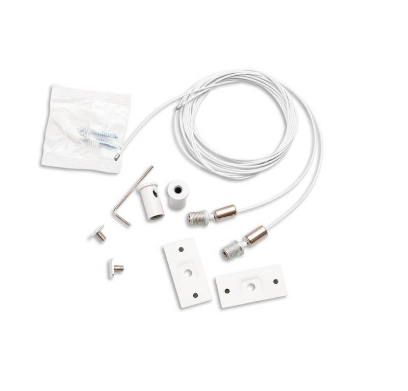 ISOLED Stromschienensystem 2x "Track48" Aluminium, weiß, Aufbau, IP20, Artikelanzahl: 2, (ja) von ISOLED