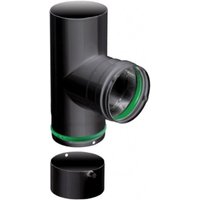 90° T-Bogen - mit Pad - 0,7MM Emaille - schwarz - Ø80 - Isotip Joncoux 90° T-Bogen - mit Pad - 0,7MM Emaille - schwarz - Ø80 - Isotip Joncoux von ISOTIP JONCOUX