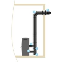 Anschlussset isotip wasserdicht horizontal verstellbar für Düse ø 80 mm- Schwarz - Øint 100 - Øext 150 - Für Pelletofen - 853802 Anschlussset isotip wasserdicht horizontal verstellbar für Düse ø 80 mm- Schwarz - Øint 100 - Øext 150 - Für Pelletofen - 853802 von ISOTIP JONCOUX