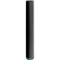 Einwandiges gerades Element - Modell Apollo - Höhe 100 mm - 0,7 mm Emaille - Schwarz - Ø80 Joncoux von ISOTIP JONCOUX