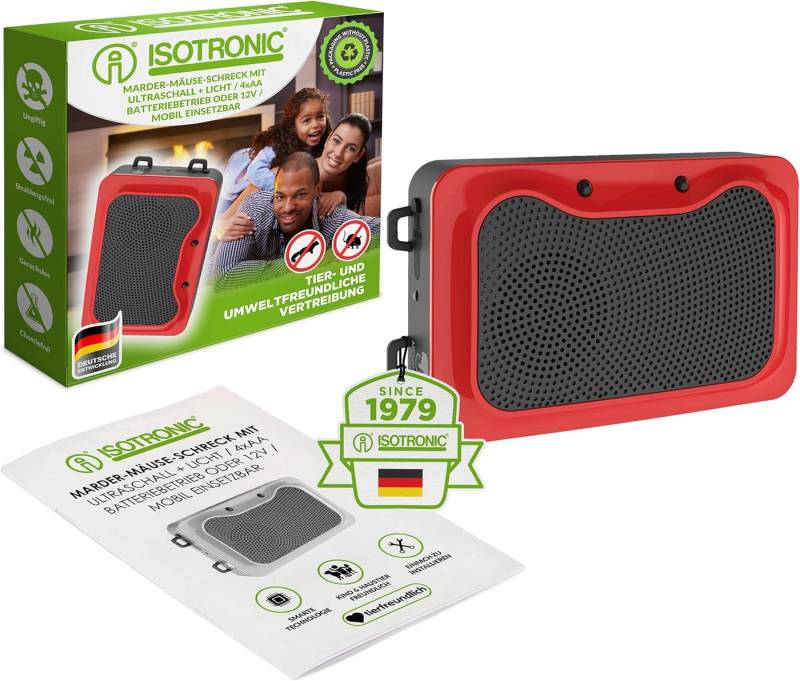 ISOTRONIC Ultraschall-Tierabwehr Isotronic Dual Power with LED Flash, 1-tlg. von ISOTRONIC