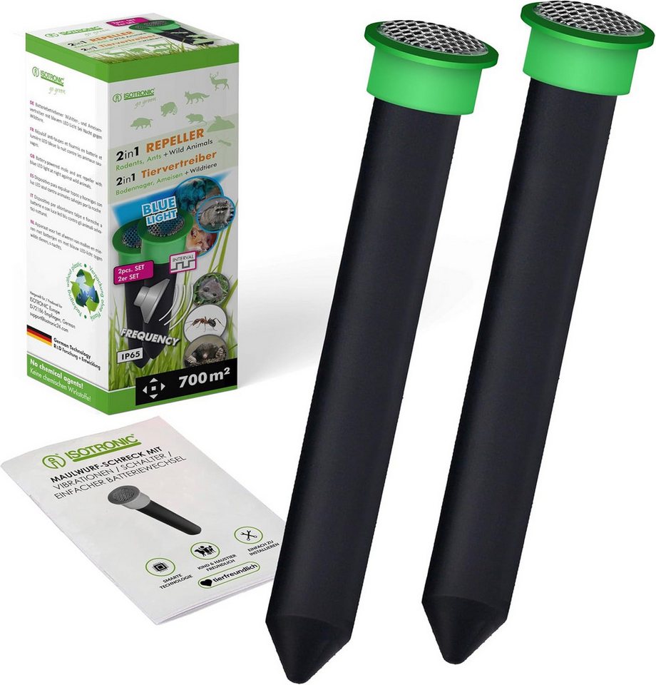 ISOTRONIC Vibrations-Tierabwehr Isotronic Wühlmausschreck 2er Pack, 1-tlg. ISOTRONIC Vibrations-Tierabwehr Isotronic Wühlmausschreck 2er Pack, 1-tlg. von ISOTRONIC