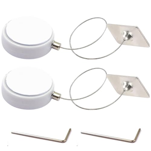 2pcs Fernbedienung Tether Antitheft Retractable Fernbedienung Tether Rund Security Cable Lanyard Schloss von ISOYTERO