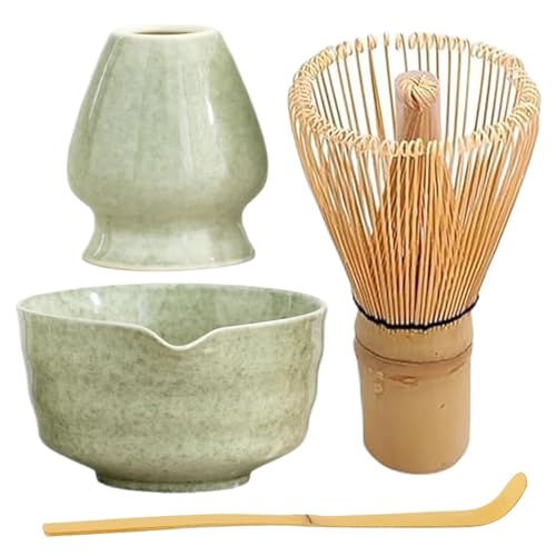 Matcha Whisk Set Ceramic Matcha Whisk wiederverwendbares Set Elegantes Kit Beinhaltet eine Schüssel mit Ausgaber Matcha Whisk Set Ceramic Matcha Whisk wiederverwendbares Set Elegantes Kit Beinhaltet eine Schüssel mit Ausgaber von ISOYTERO