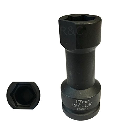 17 mm Kanal Unistrut Stecknuss, 1/2 Zoll Antrieb, dünnwandig, passend für 41 mm Unistrut von ISS