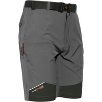 Issaline 8836B-080 Extrem hellgraue Arbeits-Bermudashorts schwarzen Einsätzen L von ISSA
