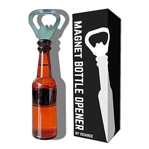 Magnetischer Bierflaschenöffner Figur Bierflaschen Kühlschrank Magnet Cap Catcher BBQ Kühlschrank Dekor Cool Einzigartige Geburtstagsgeschenk-Kollektion (Braune Flasche) von ISSAREE