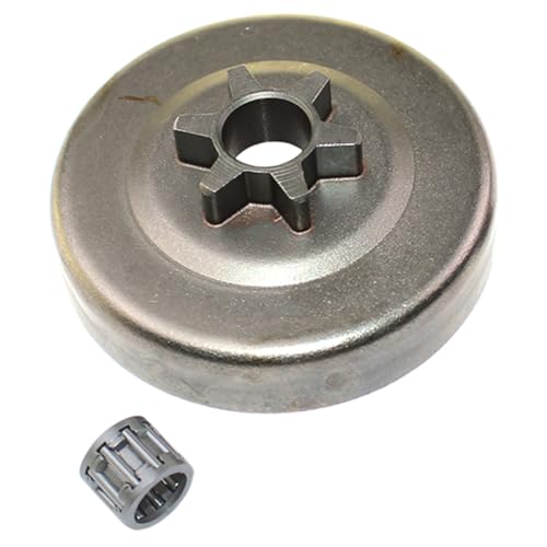 ISSICOO 3/20.3 cm-6T Kupplungstrommel mit Nadellager für McCulloch Power Mac 310 320 330 340-P 364 384 394 484 494 510 380 380AS Titan 35 36 37 38 39 40 Pro MAC 15 5 165 430 480 515 1900 2200 von ISSICOO