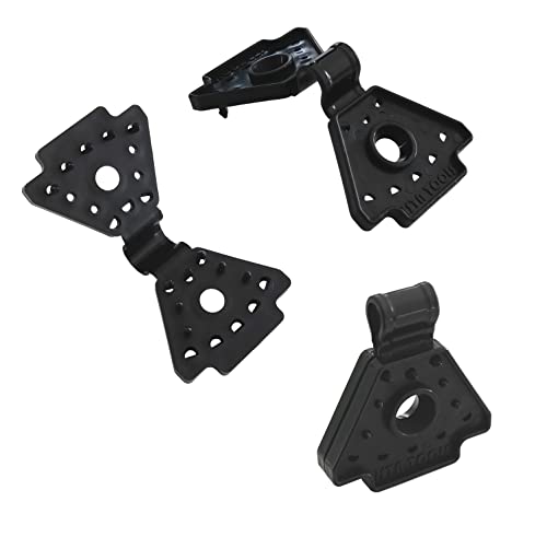 ISTA TOOLS Robuste Spezialclips mit Öse 50 Stück - für Zaunblende Schattiernetz Windschutzgewebe Sichtschutz Clip (Schwarz) von ISTA TOOLS