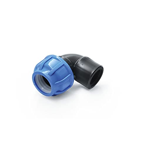 PP-Fitting Qualitäts Produkt MEGA Auswahl alle größen von Verschraubung für PE-Rohr Klemmverbinder Trinkwasser Winkel (Winkel 90° mit IG, 25 - (1")) von ISTA TOOLS