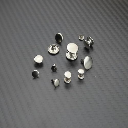 Hohlnieten, Doppelkappe, Doppelniete, beidseitig verschlossen, zweiteilig - 250 Stück (9 x 7 mm) von ISTA