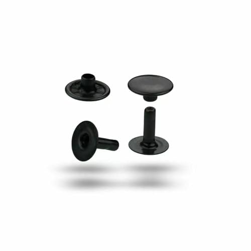 Hohlnieten, Einzelkopf, Einzelkopfniete, einseitig verschlossen, zweiteilig - 250 Stück (9 x 7 mm) von ISTA