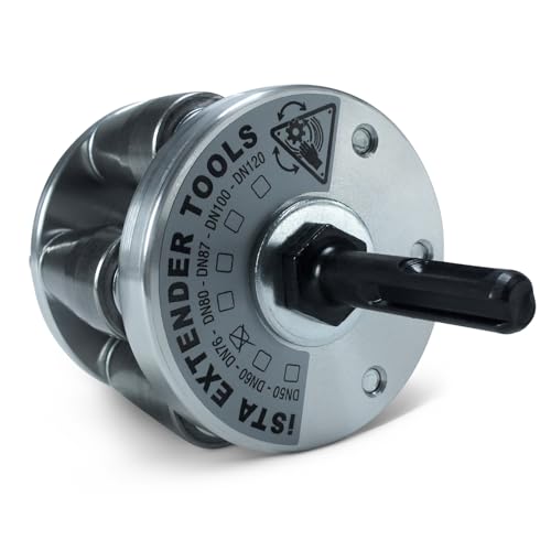 ISTA – SDS-Plus Rohraufweiter in DN76 für Dachdecker & Klempner – Auswahl an Größen: DN 50, DN 60, DN 76, DN 80, DN 87, DN 100, DN 120 – Muffenzieher & Expander von ISTA