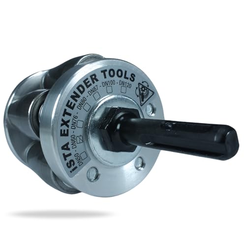 ISTA – SDS-Plus Rohraufweiterin DN60 für Dachdecker & Klempner – Auswahl an Größen: DN 50, DN 60, DN 76, DN 80, DN 87, DN 100, DN 120 – Muffenzieher & Expander von ISTA