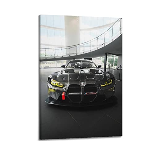ISTI Rennauto-Poster für BMW G82 M4 GT3 Sportauto-Poster, dekoratives Gemälde, Leinwand, Wandposter und Kunstbild, modernes Familien-Schlafzimmer, Dekor-Poster, 30 x 45 cm von ISTI