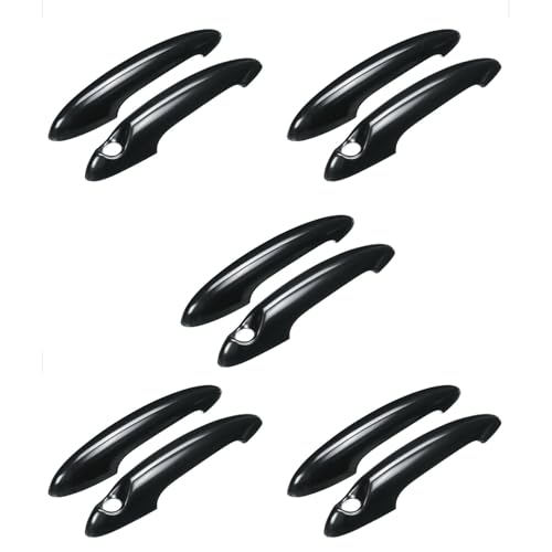ISTOVO 10 Stück ABS schwarze Türgriffabdeckung für S R50 R53 R56 von ISTOVO