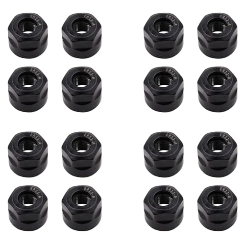 ISTOVO 16 StüCk ER11-A Typ M116 Spannzange Spannzange Sechskant Muttern, für CNC FräSen Futter Halter Drehmaschine von ISTOVO