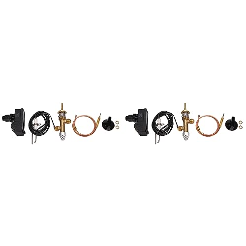 ISTOVO 2 x Niederdruck Propangas Kamin Feuerstelle Steuerventil Kit Push Button Ignition Kit Heizung von ISTOVO