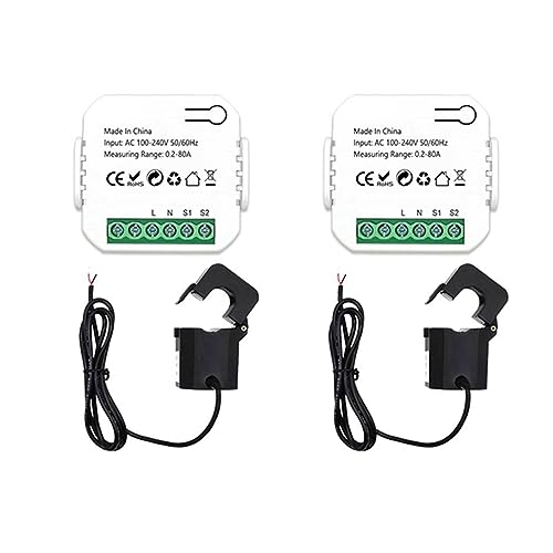 ISTOVO 2X Tuya Smart Life ZigBee Energiezähler 80A mit Stromwandlerklemme KWh Power Monitor Stromstatistik ISTOVO 2X Tuya Smart Life ZigBee Energiezähler 80A mit Stromwandlerklemme KWh Power Monitor Stromstatistik von ISTOVO