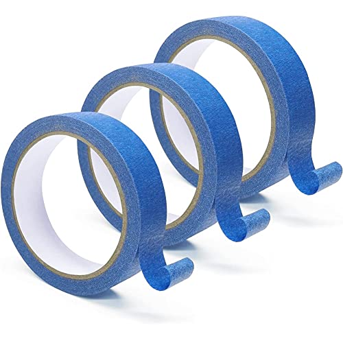 ISTOVO 3Rolls ue Painters Tape Multi-Surface Medium Adhesive Farbband Tünchen, Kantenbekleidung-1 X 22 Yards on von ISTOVO
