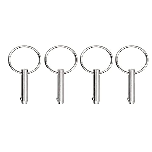 ISTOVO 4 StüCk Marine-Schnellspannstifte Bimini-Top-Stifte, Durchmesser 1/4 (6,3 Mm), GesamtläNge 1,5 (38 Mm), Nutzbare LäNge (25,4 Mm) von ISTOVO