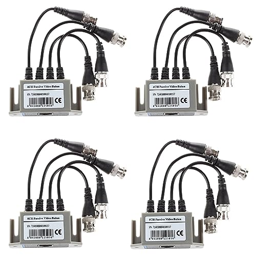 ISTOVO 4 x 4-K Video Balun BNC UTP CAT5 Transmitter für CCTV/Überwachungskamera Trend von ISTOVO