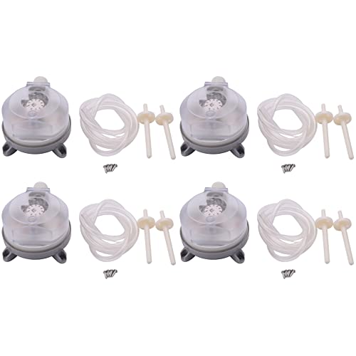 ISTOVO 4 x Luftdifferenzdruckschalter, 20–200 Pa einstellbarer Mikrodruck-Luftschalter von ISTOVO