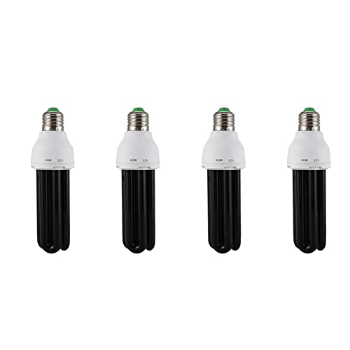 ISTOVO 4X E27 UV-UV-Schwarzlicht-CFL-Glühlampenlampe 220V mit 40 W Form: Gerade Leistung Spannung: 40 W DC 12 V von ISTOVO