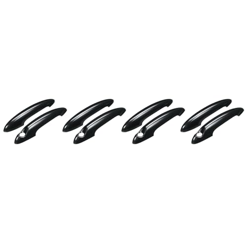 ISTOVO 8 Stück ABS schwarze Türgriffabdeckung für Mini S R50 R53 R56 von ISTOVO