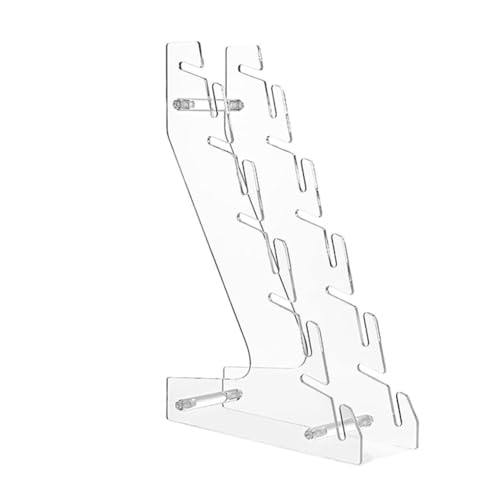 ISTOVO Acrylhutablage für Baseballkappe, Zur Wandmontage oder Als Aufstellbare Acrylhutaufbewahrung und -Präsentation für Schlafzimmer, Schrank, Kommode, Einfach zu Benutzen von ISTOVO