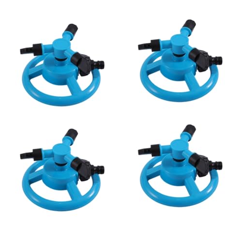 ISTOVO Automatischer Sprinkler 360 Grad Automatisch Rotierender Sprinkler Rasengarten-Bewässerungsausrüstung Rotierender Sprinkler Blau von ISTOVO