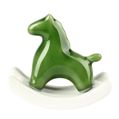 ISTOVO Keramik-Schaukelpferd-Statue, Ästhetische Figur, Schreibtisch-Ornament für Zuhause, für Tischregal-Dekoration A ISTOVO Keramik-Schaukelpferd-Statue, Ästhetische Figur, Schreibtisch-Ornament für Zuhause, für Tischregal-Dekoration A von ISTOVO