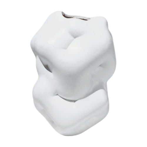 ISTOVO Moderne, Einfache Kunstharzvase, Umlaufende Kunstblumenvase, Weiche Dekoration, (A) von ISTOVO