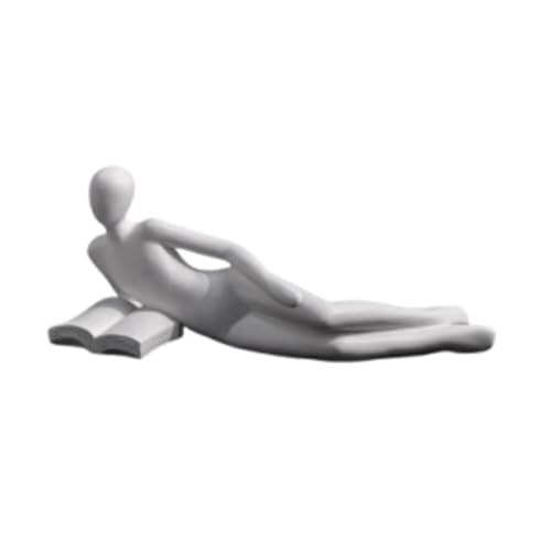 ISTOVO Nordische Lesestatue, Kunstharzfiguren, Schreibtisch-, Skulptur, Moderne Kunst, Ornament, Heimbüro-, B ISTOVO Nordische Lesestatue, Kunstharzfiguren, Schreibtisch-, Skulptur, Moderne Kunst, Ornament, Heimbüro-, B von ISTOVO
