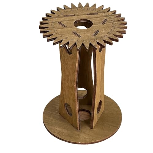 ISTOVO Webschnur mit Holzgriffen zum Selbermachen, Flechtscheibe Aus für Freundschaftsarmbänder, Webrahmen, Schlitz-Set, DIY-Handseilflechten von ISTOVO
