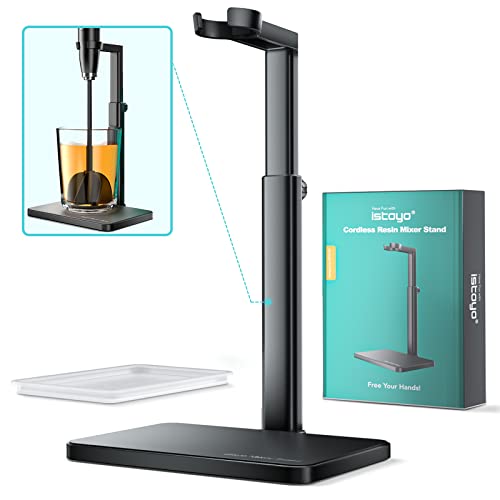 ISTOYO Premium Epoxidharz Mixer Stehen, Anwenden für Harzmischer Pro &Ultra, Befreien Sie Ihre Hände von der Herstellung von Epoxidharz, dem Mischen von Harzformen und dem Basteln von ISTOYO