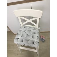 Sitzkissen "Abwaschbar" Für Ikea Kinderstuhl "Ingolf" Fächer Schwarz/Weiß von IStmain