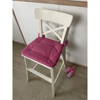 Sitzkissen Für Kinderhochstuhl "Ingolf" Von Ikea "Pünktchen Fuchsie" von IStmain